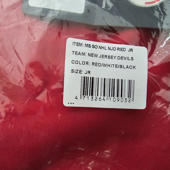 Bundle of 2 pairs New Jersey Devils MonkeySports Mesh Hockey Socks Sz Jr. - Picture 4 of 5